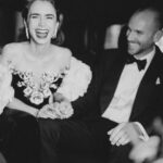 Lily Collins Instagram - All dressed up last night for the @bafta Awards! So honored to be included in such a special evening — and to present the award for special effects. Loved being back in London for a minute - and so fun to see so many friends and peers across the pond...