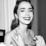 Lily Collins Instagram - All dressed up last night for the @bafta Awards! So honored to be included in such a special evening — and to present the award for special effects. Loved being back in London for a minute - and so fun to see so many friends and peers across the pond...