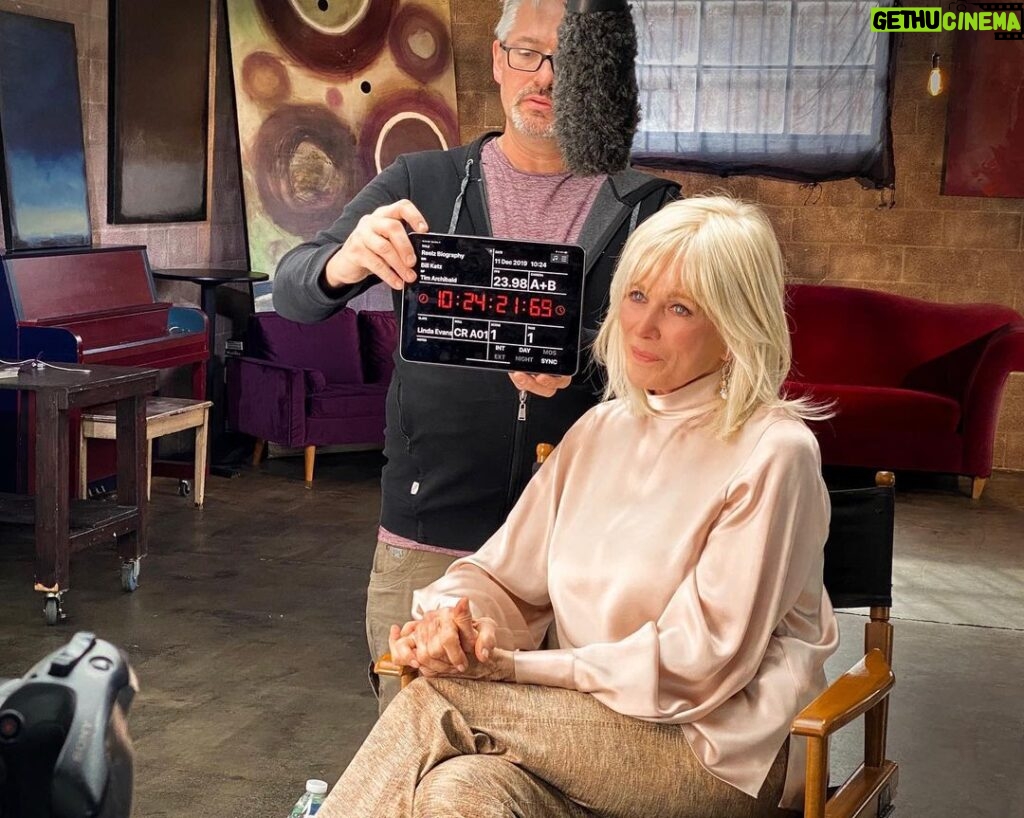 Linda Evans Instagram - And we’re rolling 🎉 I so enjoyed enlivening conversations on set the other day! 💫 #comingsoon #reelz 📸: Dalton Pate Los Angeles, California