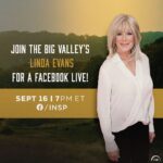 Linda Evans Instagram - My very first Facebook Live event is happening next Wednesday for The Big Valley’s 55th Anniversary! 🌟 Is there a “Big Valley” story you’d love to hear? Comment below and the host may ask me! 💛 @insp_tv
