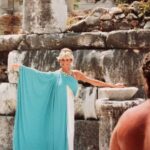 Linda Evans Instagram - Keep your spirits up! Sometimes all you need is a Grecian gown and a smile ✨