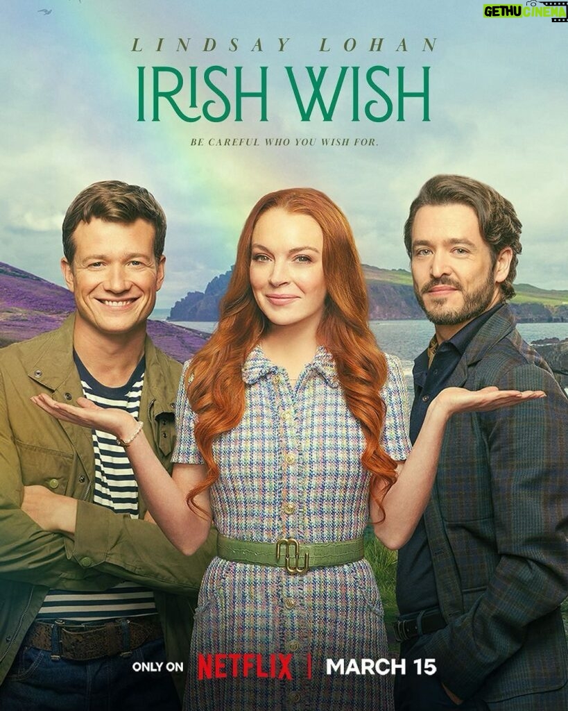 Lindsay Lohan Instagram - I’m so excited to share with you the poster for Irish Wish and keep an eye out for the trailer coming next week! ☘️💝😉