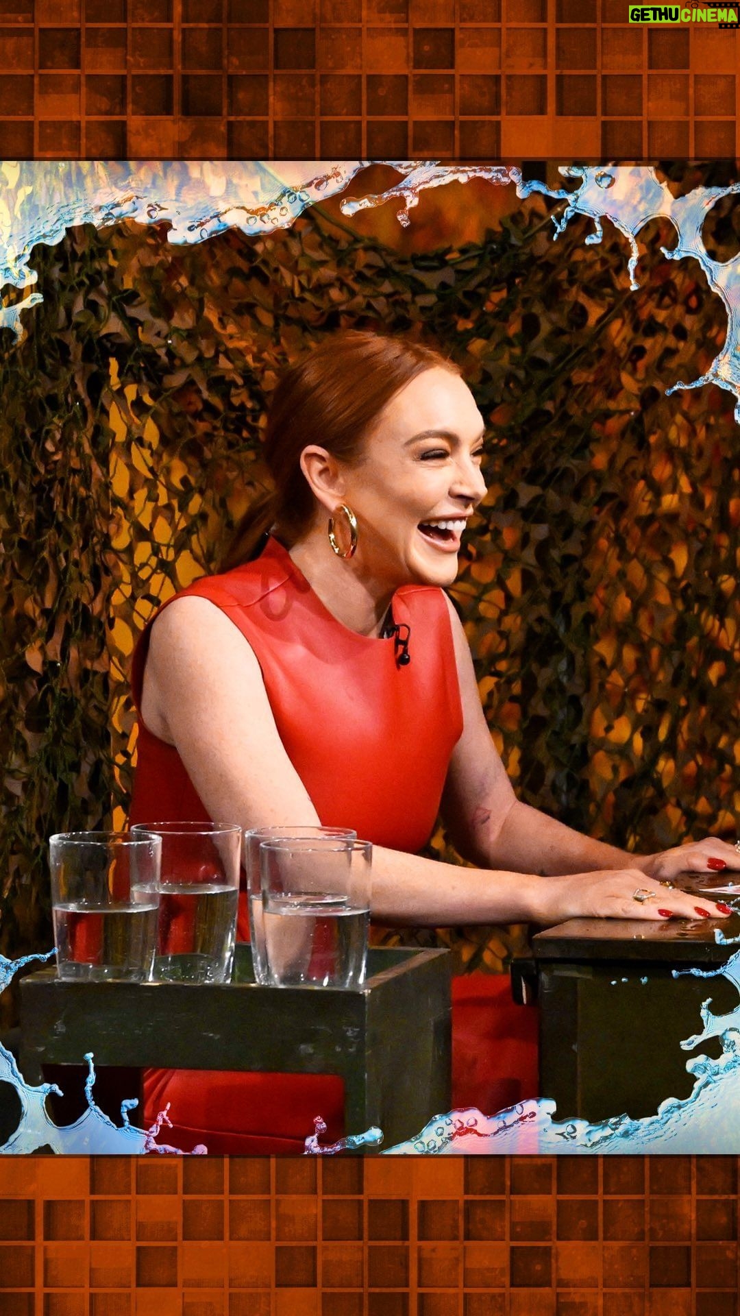 Lindsay Lohan Instagram - Jimmy & @lindsaylohan go head-to-head in Water War! 💦 #FallonTonight The Tonight Show Starring Jimmy Fallon