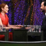 Lindsay Lohan Instagram - Back with my old friend! Always the best time with @jimmyfallon on @fallontonight 🥰 📸: Todd Owyoung/NBC