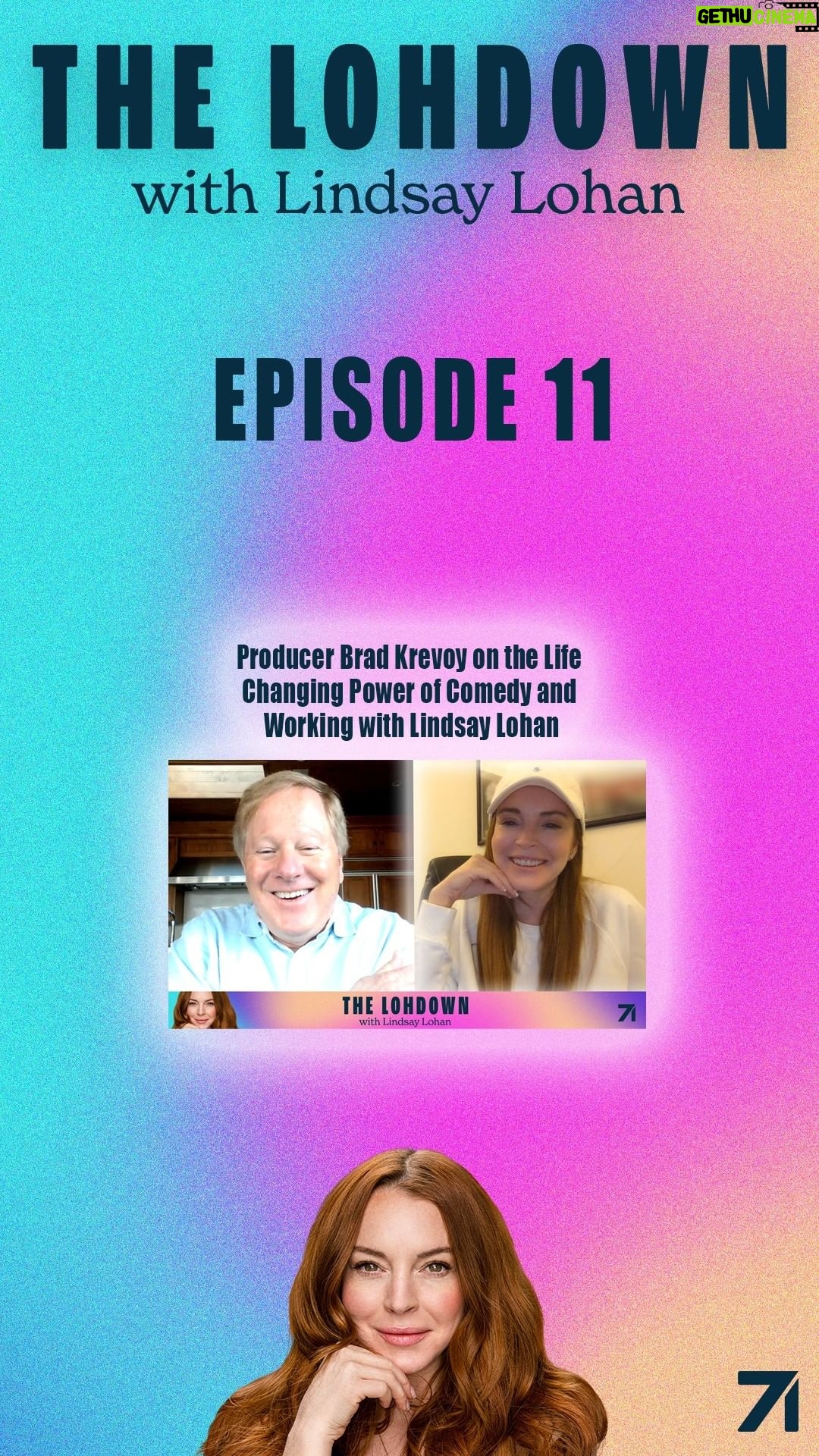 Lindsay Lohan Instagram - Producer Brad Krevoy on the Life Changing Power of Comedy and Working with me, Lindsay Lohan This week I am talking with film producer and longtime friend, Brad Krevoy, who I just worked with on my upcoming movie, Falling for Christmas. Brad shares the secret to making a great comedy, the key to finding the right people to make a project come to life, and behind-the-scenes insight into the making of Dumb and Dumber! "Rumors" performed by Lindsay Lohan. (C) 2004 Casablanca Music, LLC; Universal Music Group; Sony Music Publishing @studio71us #TheLohdown #LindsayLohan