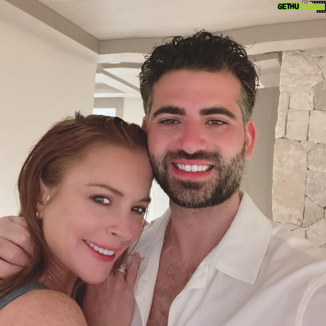Lindsay Lohan Instagram - 🎂❤️🥰I am the luckiest woman in the world. You found me and knew that I wanted to find happiness and grace, all at the same time. I am stunned that you are my husband. My life and my everything. ❤️every woman should feel like this everyday 🙏💖