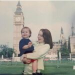 Lindsay Lohan Instagram - Now and Then. #TheParentTrap #bffs 👫 Big Ben Tower, London