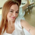 Lindsay Lohan Instagram – On Fridays we wear white 🤍 Dubai, United Arab Emirates