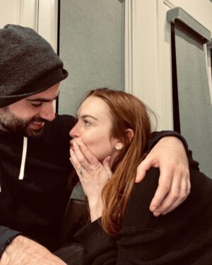 Lindsay Lohan Instagram - My love. My life. My family. My future. @bader.shammas #love 💍 11.11.21