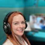 Lindsay Lohan Instagram - ADR session! #IrishWish ☘️ 😊