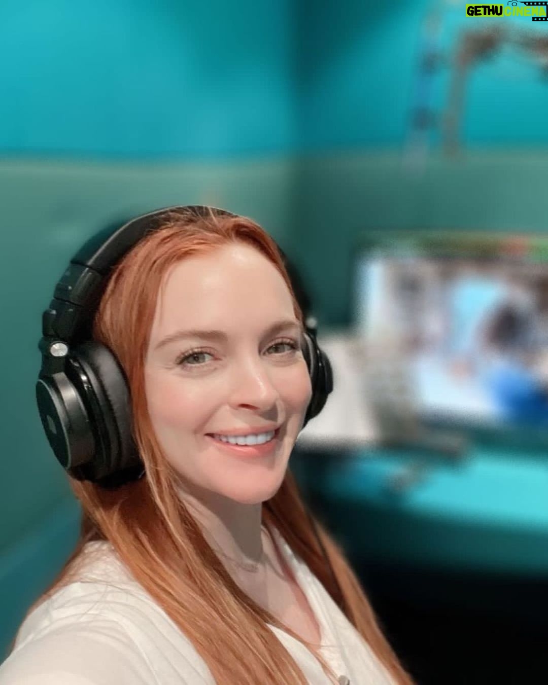 Lindsay Lohan Instagram - ADR session! #IrishWish ☘️ 😊