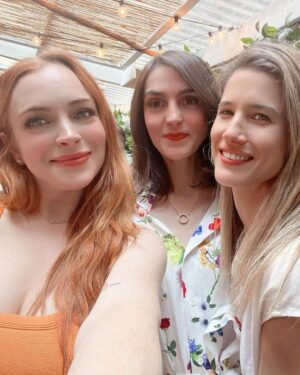 Lindsay Lohan Instagram - Good times ☺️🤰So grateful for all of the wonderful people in my life! ❤️😊