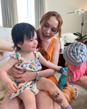 Lindsay Lohan Instagram - Good times ☺️🤰So grateful for all of the wonderful people in my life! ❤️😊