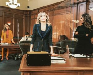 Lindsey Gort Instagram - monday night! see how it starts to *swipe* how it ends…just another day in court! tune in 9p/8c! only two episodes left in season 2 😭😭 #allrise #allrisecbs 📸: @sharpmakeup