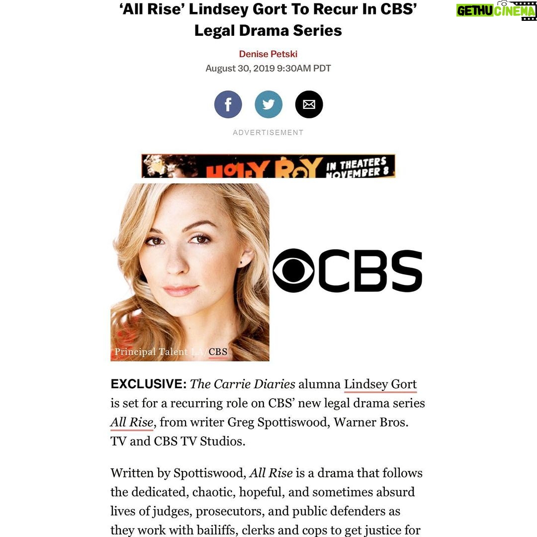 Lindsey Gort - 709 Likes - all rise, fun is now in session ⚖️ love working on this show, all while getting an unofficial legal education. tune in to All Rise starting Sept 23 on @cbstv if you like big words and tight dresses. #allrisecbs