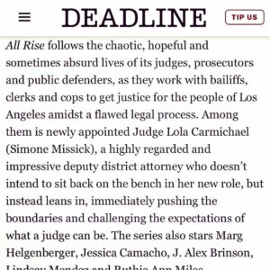 Lindsey Gort Instagram - life can be pretty spectacular. overwhelmingly grateful to be an official member of @allrisecbs. i have loved this part from the moment the audition came to my inbox, and have had a death grip on it ever since. the cast, the crew, the creators, the producers, the writers- everyone went out of their way to make me feel like part of the family from day 1, now it’s just official. can’t wait to get back in the courtroom. also Breonna Taylor’s murderers are still free. #allrise #allrisecbs