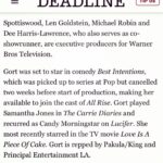 Lindsey Gort Instagram - life can be pretty spectacular. overwhelmingly grateful to be an official member of @allrisecbs. i have loved this part from the moment the audition came to my inbox, and have had a death grip on it ever since. the cast, the crew, the creators, the producers, the writers- everyone went out of their way to make me feel like part of the family from day 1, now it’s just official. can’t wait to get back in the courtroom. also Breonna Taylor’s murderers are still free. #allrise #allrisecbs