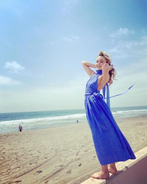 Lindsey Gort Instagram - yesterday included a princess dress with pockets, an ice cream truck, a guilty verdict, and a full day at the beach. pure joy explosion. 📸: @sharpmakeup