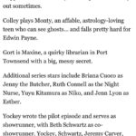 Lindsey Gort Instagram - just in time for spooky szn 👻 so excited to join this crazy cool project, do fun spooky things with friends, and live out my librarian fantasy. 📚☠️👻🔪 thank you @dccomics @warnerbrostv @steveyockey76 @davidrapaport @hbomax #deadboydetectives