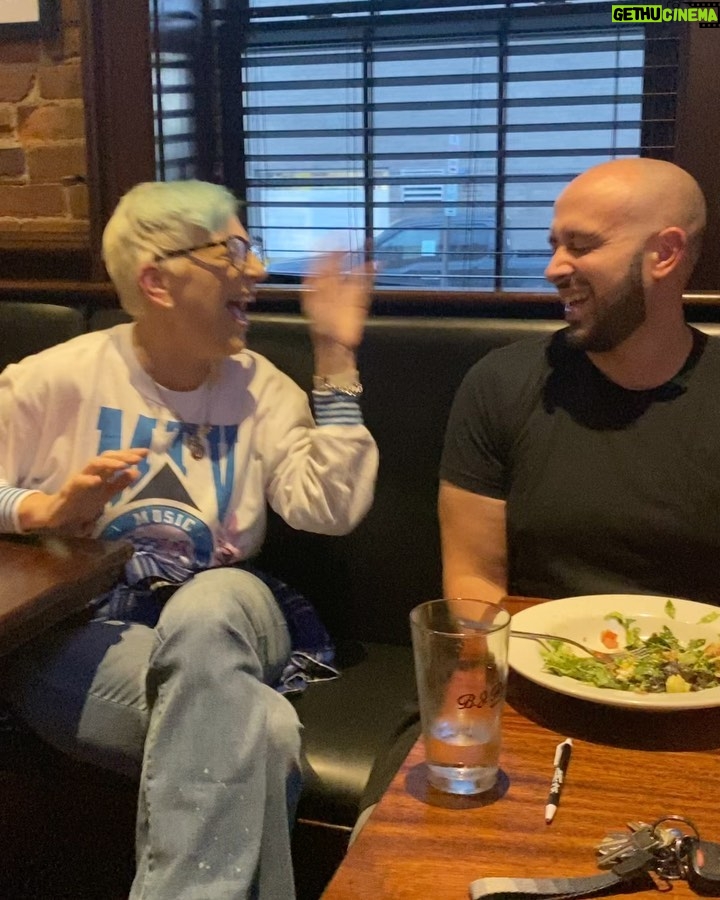 Lisa Lampanelli Instagram - That’s what he gets for eating a salad. Sorry not sorry, @nickscopes ! Losers with a Dream podcast with @beaumcdowellcomedy and @nickscopes available on ITunes, Spotify and YouTube. New episodes every Monday at 8 am EST. LINK IN BIO. Loserville