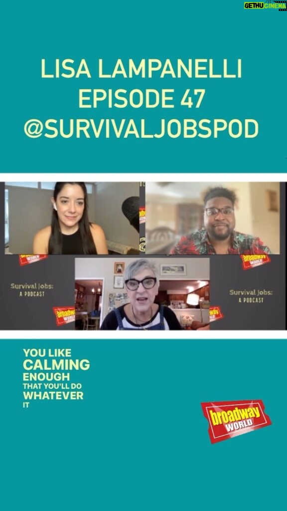 Lisa Lampanelli Instagram - Survival Job Saturday with @lisalampanelli ! Drop the #survivaljob you learned the most from in the comments below ⬇️⬇️ Lisa’s episode is streaming on anywhere you get your podcasts and full video on @officialbroadwayworld Check it out! #podcastlife #podcaster #radio #samanthatuozzolo #podcastshow #interview #lisalampanelli #entrepreneur #newpodcast #officalbroadwayworld #actorsonactors #jasonacoombs #spotifypodcast #applepodcast #repost #comedy #comedycentral