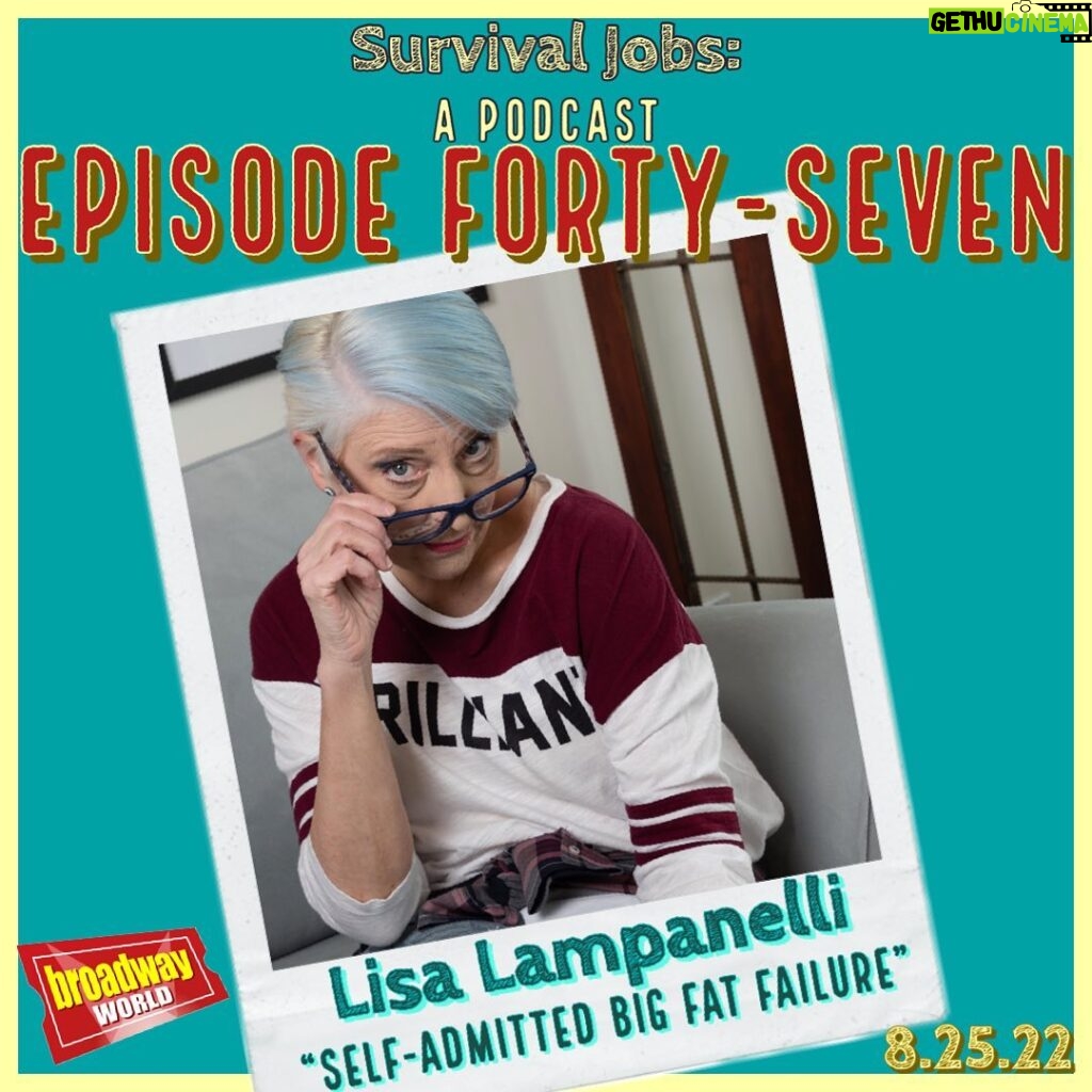 Lisa Lampanelli Instagram - Up next on @survivaljobspod we have comedic icon kweeeeen @lisalampanelli !! #lisalampanelli takes us from her #survivaljob as a live in maid (a first for the pod) through her comedic journey and what the future holds for her. You’ll laugh, you’ll cry, you’ll be inspired AF. Don’t miss this one survivors! #podcastlife #podcaster #radio #samanthatuozzolo #podcastshow #interview #lisalampanelli #entrepreneur #newpodcast #officalbroadwayworld #actorsonactors #jasonacoombs #spotifypodcast #applepodcast #repost #comedy #comedycentral