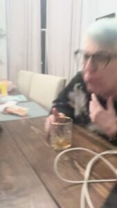 Lisa Lampanelli Instagram - My nephew @blaiselamp got me hooked on Bourbon on my trip to Cincinnati, and as you can tell, I’m really good at it. Thanks for being my enablers, @xtineschiefer and @lululemonhead7 ! #newportkentucky #lightweight Newport, Kentucky