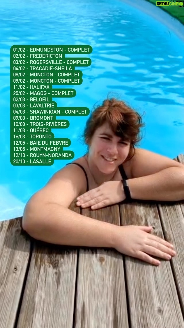 Lisa LeBlanc - 1.6K Likes - Dernière journée en Guadeloupe avant de retourner geler les founes pi pelleter.
On commence les shows le 1er février pi y’a pas mal de shows sold out, ça va être le fogne pi j’ai hâte de vous retrouverrrrrr. ❄️🌴🌞🥶
