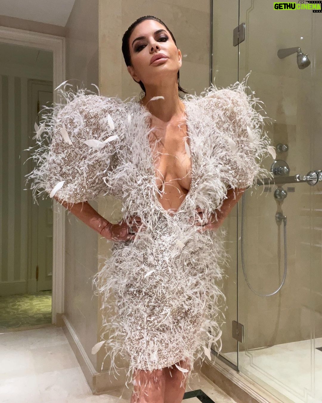 Lisa Rinna Instagram - #tbt One of the most gorgeous dresses @ashistudio 🩶
