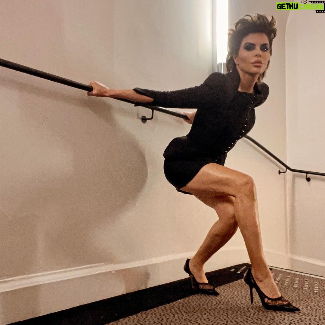 Lisa Rinna Instagram - Crouching Tiger Hidden Dragon @muglerofficial πποΈ Itβs only a matter of time before I cease to be able to get up after these poses π