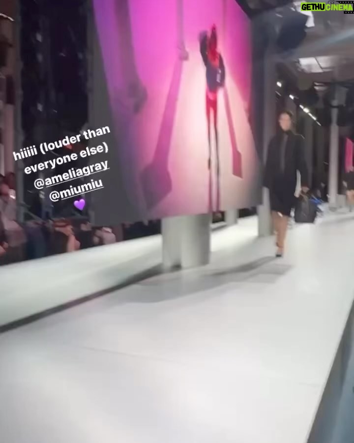 Lisa Rinna Instagram - And Then Amelia Gray walked MIU MIU SS24 🖤 #pfw