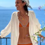 Liya Kebede Instagram - 💙 🧡 🤎 🙏🏾 🧘🏾‍♂️ 💦 @lemlemofficial