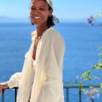 Liya Kebede Instagram - 💙 🧡 🤎 🙏🏾 🧘🏾‍♂️ 💦 @lemlemofficial