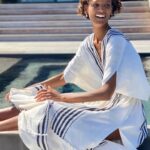 Liya Kebede Instagram - In @lemlemofficial Eshe plunge dress ✨🤍