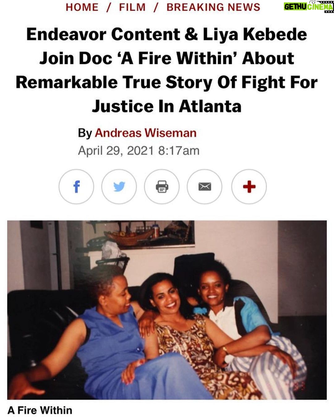 Liya Kebede Instagram - Happy to announce that the documentary film @AFireWithinDoc, an incredible true story that chronicles the life of 3 Ethiopian women who immigrate to the US after surviving torture in their home country, only to discover that their torturer was not only living in the US but was employed at the same hotel as the women, debuts tomorrow 🎞✨🤍🇪🇹 Thank you @thechambaz for bringing me onboard this very special story 🙏🏽. Join a special event outdoor screening event at Atlanta Film Festival #AFireWithinDoc #ATLFF21 (link in bio for tickets virtual & drive in)