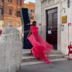 Liya Kebede Instagram - 🙏🏾 @pppiccioli #rome #spanishsteps @maisonvalentino 🙏🏾 @patmcgrathreal #teampatmcgrath @guidopalau #joemckenna @harold_james for 🎥
