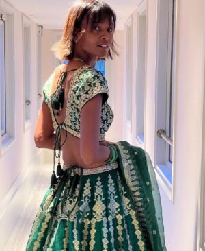 Liya Kebede Instagram - When you want to feel like a princess #aliya&brett @lalitkmodi @anitadongre 🙏🏾 @anitadongrenewyork