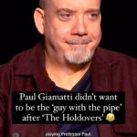 Liz Trinnear Instagram - Paul Giamatti refuses to reveal how they created his character’s eye in ‘The Holdovers’ but he’s more than happy to share his love for his pipe. ❤️ #PaulGiamatti #TheHoldovers #TheHoldoversMovie #DavineJoyRandolph #GoldenGlobes #awards #interview