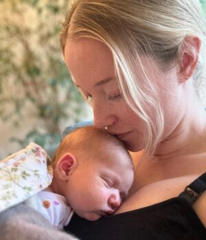 Liz Trinnear Instagram - Nico Iris Motte 🌸💕 
.
Born May 9th 2023 ✨
.
We’ve been soaking up every moment since her arrival, absorbing the most profound love our hearts could ever imagine! She is the greatest gift we could ever ask for. Re-falling in love with @nathanielmotte all over again as he cares for his two gals and effortlessly steps into the role as best daddy ever. 
.
Our little 🌈