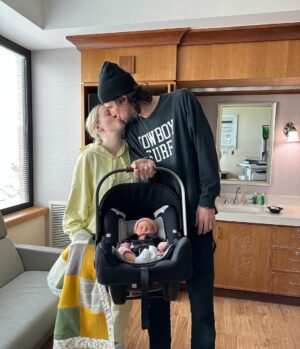 Liz Trinnear Instagram - Nico Iris Motte 🌸💕 
.
Born May 9th 2023 ✨
.
We’ve been soaking up every moment since her arrival, absorbing the most profound love our hearts could ever imagine! She is the greatest gift we could ever ask for. Re-falling in love with @nathanielmotte all over again as he cares for his two gals and effortlessly steps into the role as best daddy ever. 
.
Our little 🌈