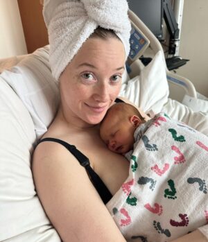 Liz Trinnear Instagram - Nico Iris Motte 🌸💕 
.
Born May 9th 2023 ✨
.
We’ve been soaking up every moment since her arrival, absorbing the most profound love our hearts could ever imagine! She is the greatest gift we could ever ask for. Re-falling in love with @nathanielmotte all over again as he cares for his two gals and effortlessly steps into the role as best daddy ever. 
.
Our little 🌈
