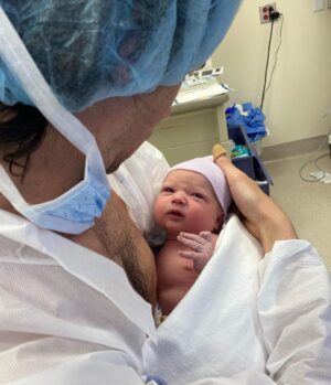 Liz Trinnear Instagram - Nico Iris Motte 🌸💕 
.
Born May 9th 2023 ✨
.
We’ve been soaking up every moment since her arrival, absorbing the most profound love our hearts could ever imagine! She is the greatest gift we could ever ask for. Re-falling in love with @nathanielmotte all over again as he cares for his two gals and effortlessly steps into the role as best daddy ever. 
.
Our little 🌈