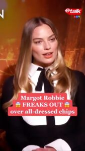 Liz Trinnear Instagram - I love Margot ALMOST as much as she loves all-dressed chips 😂💕 #BabylonMovie is brilliant and chaotic. A love letter to hollywood and film making, with performances by #MargotRobbie and #DiegoCalva that will leave you wanting more. @babylonmovie hits theatres Dec 23 @paramountpics