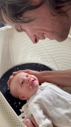 Liz Trinnear Instagram - Happy first Father’s Day @nathanielmotte - Nico is the luckiest gal to call you her daddy 💕🥹 watching you two melts my heart over and over again.
You are the most loving, supportive, empathetic and encouraging person I know and I’m honored to share parenthood with you! Xo