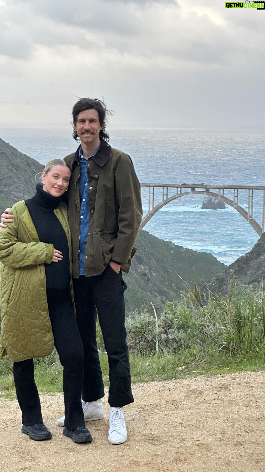 Liz Trinnear Instagram - The final countdown is on until us two, become a three πΆπΌπ€°πΊ If you follow my account, you know @nathanielmotte and I love a great road trip! In February, we were lucky enough to squeeze in one last leisurely cruise to explore the beautiful coast of California. From LA to Santa Barbara, Paso Robles to Big Sur and finally topping off the trip in gorgeous Monterey, the places to explore in this magical state are endless. For more information on where to explore in California go to visitcalifornia.com (you can also DM me for personal recommendations) #ad @visitcalifornia π₯: @braedin Big Sur, California