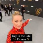 Liz Trinnear Instagram - Follow Liz through her day covering the red carpet at this year’s Emmys. ✨🎥 #Emmys #dayinthelife #dayinmylife #vlog #redcarpet #GuyFieri #MattyMatheson #TheBear #BrianCox #Succession #AyoEdebiri #HenryWinkler