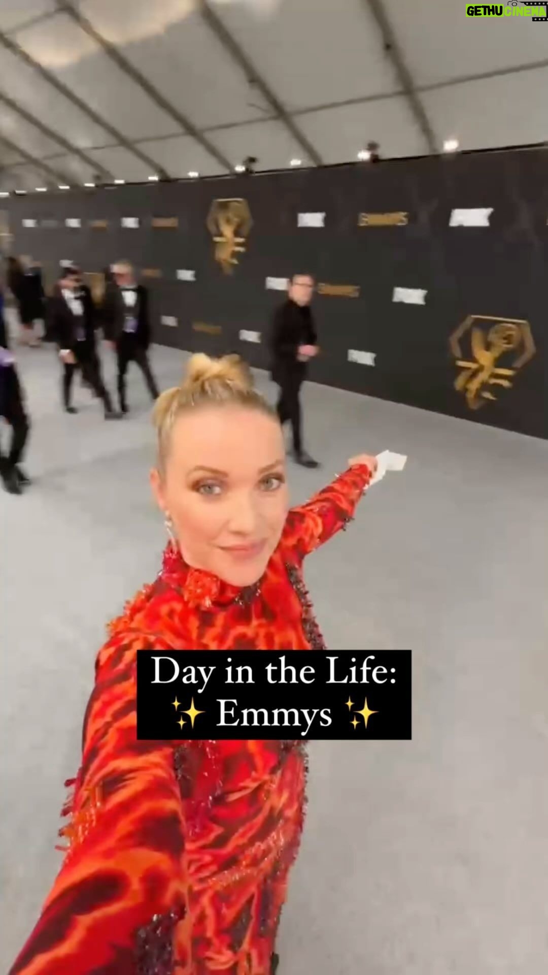 Liz Trinnear Instagram - Follow Liz through her day covering the red carpet at this year’s Emmys. ✨🎥 #Emmys #dayinthelife #dayinmylife #vlog #redcarpet #GuyFieri #MattyMatheson #TheBear #BrianCox #Succession #AyoEdebiri #HenryWinkler