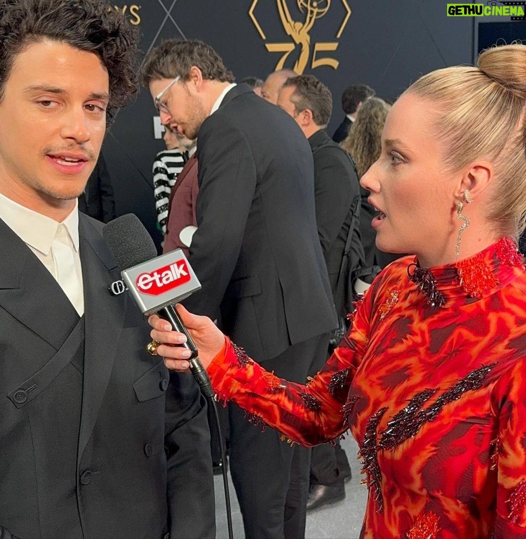 Liz Trinnear Instagram - Emmys 2024 🔥 Flavortown chic (coined by @nathanielmotte) inspired by @guyfieri . . Styling @simonefaloona Hair: @matthewstylist