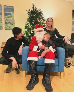 Liz Trinnear Instagram - Baby bear’s first Christmas! 🎅🏼 🎄