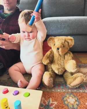 Liz Trinnear Instagram - Baby bear’s first Christmas! 🎅🏼 🎄